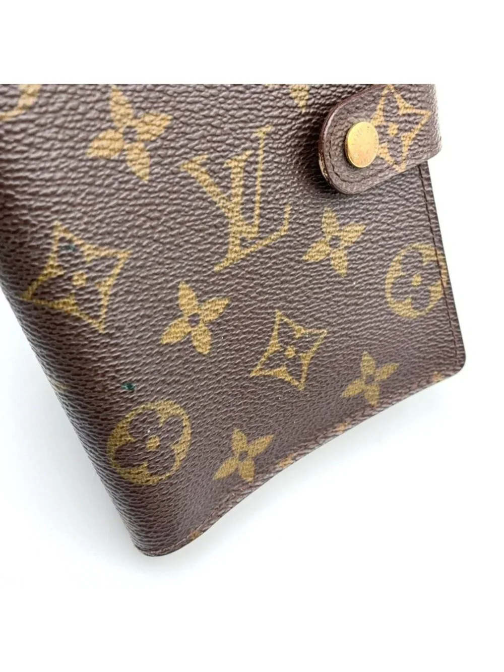 Louis Vuitton Agenda PM Leather Brown Cover Gold